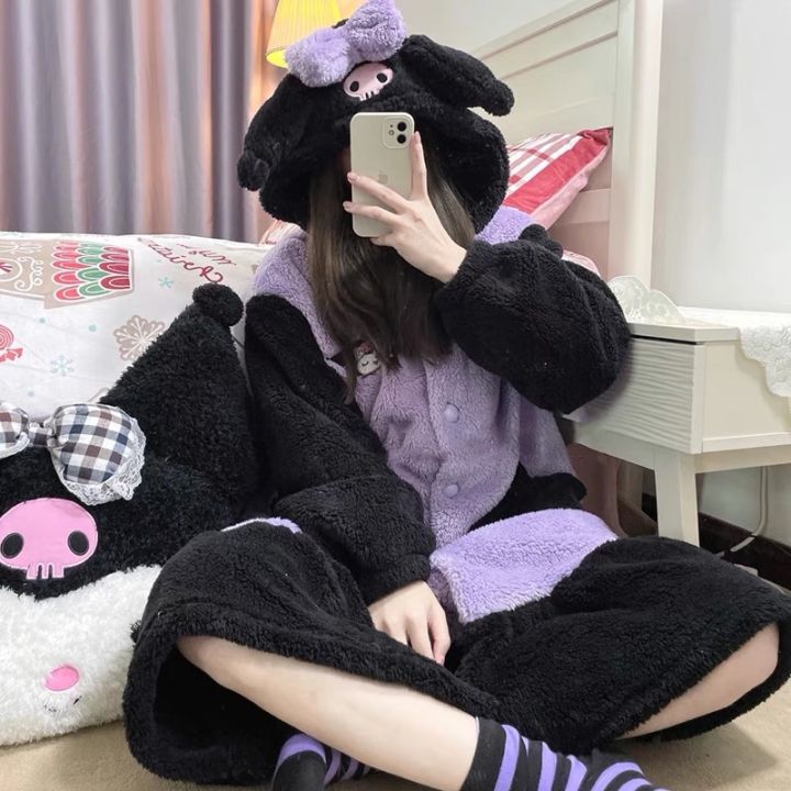 2%20thick%20kulomi%20couple%20pajamas%20women's%20winter%20plus%20velvet%20nightgowns%20husk%20warm%20outer%20wear%20loungewear%20long%20cute%20bathrobes%20-%20Image%202