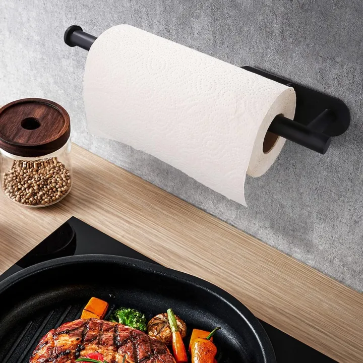 %E3%80%90Thriving%E3%80%91%20Self-Adhesive%20Stainless%20Steel%20Tissue%20Holder%20Black%20Paper%20Towel%20Holders%20Paper%20Towels%20Rolls%20-%20Image%205