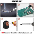 Soldering Iron Tip Cleaner,5PCS Wire Ball with 1PC Ball Shell Holder.