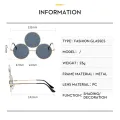 Third Eye Round Sunglasses Women/Men Holiday Sun Glasses Three Lenses Eyewear Shades UV400. 