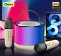 K52 RGB Wireless Karaoke Speaker Portable Bluetooth Music Machine with Dual Mic | Fun Gift for Kids & Family. 