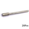 20 Pcs Diamond Grinding Bits 4mm for Most Rotary Tool Bit Grinder. 