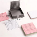 GC Sticky Note Template, Sticky Note Holder With Stencil, 3x3 Inch Note Dispenser, Desk Supplies Organizer Accessories, Office Desk Accessories.
