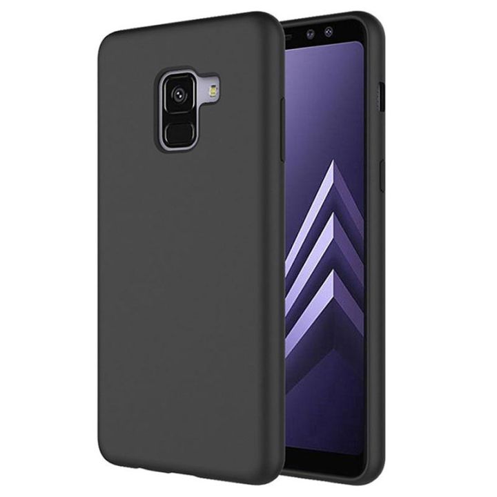 For Samsung Galaxy A8 Plus 2018 Heavy Strong Liquid Silicone Soft Gel  Rubber Shockproof Back Cover Camera Phone Case Back Cover - Main Image