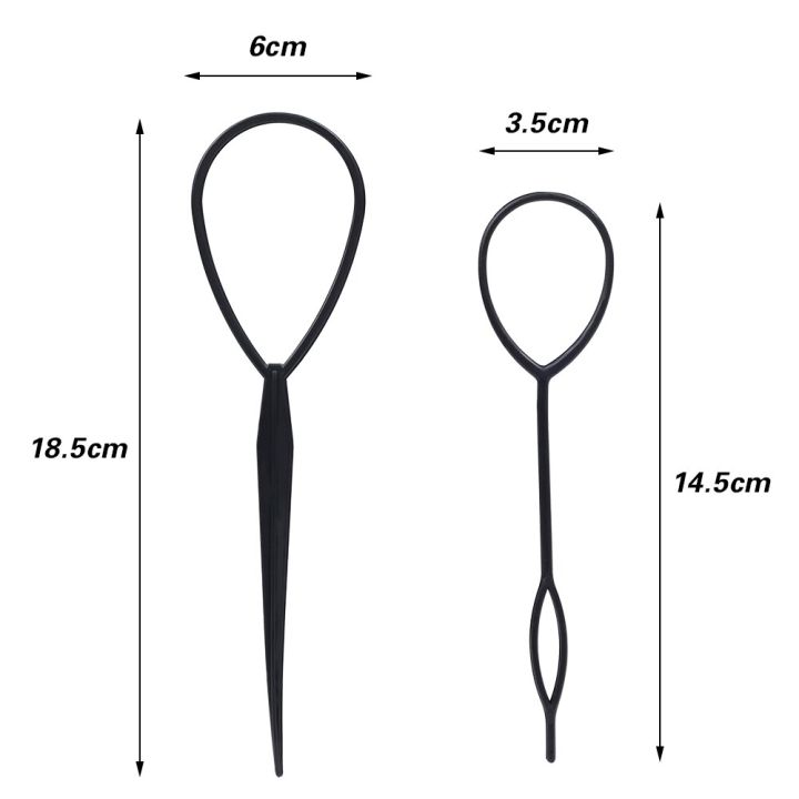 4pcs/set%20Black%20Hair%20Braiding%20Needles%20Ponytail%20Creator%20Loop%20Braids%20Hair%20Maker%20Tools%20Plastic%20Hairdressing%20Styling%20Accessories%20-%20Image%203