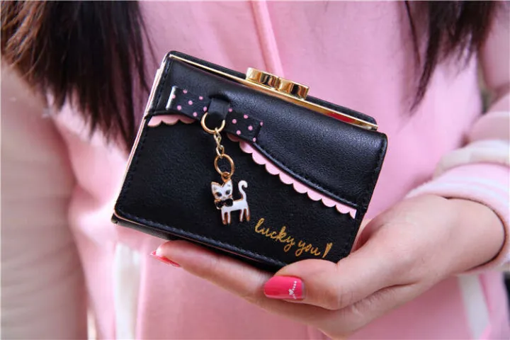 Taobao%20Ladies%20Bow%20Cat%20Pendant%20Student%20Leather%20Wallet%20Women's%20Short%20-%20Image%203
