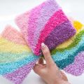3D Embroidery Punch Needle Mug Rug Kit Coaster Rainbow Magic Embroidery Needle Art Craft Supplies Set for Adults Gift Home Decor.