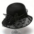 Flower Decor Dotted Print Bucket Hat, Sunscreen Fashion Elegant Traveling Fisherman Hat For Vacation, Women's Caps Hats. 