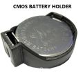 5Pcs- CMOS BATTERY HOLDER PCB Mount CR2025 Battery Holder Button Coin Cell Batteries Case Box For Motherboard RTC CR2032 Battery Holder.