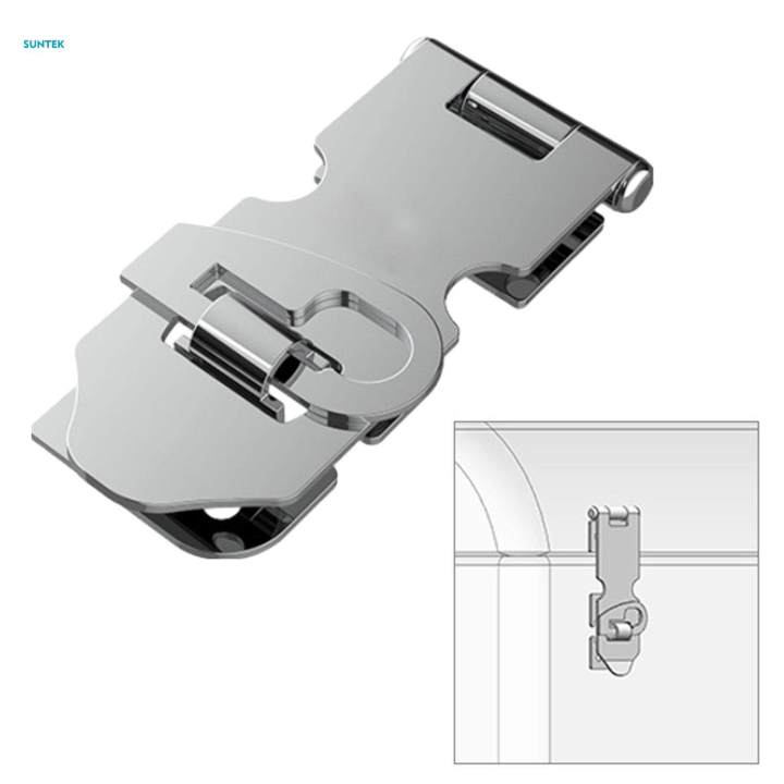 Stainless Steel Door Hasp Padlock Clasp for Cabinet Container Drawer S
