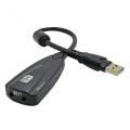 High Quality 5HV2 USB 2.0 Virtual 7.1 Channel Audio External Sound Card. 