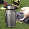 Pet Urns Stainless Steel Keepsake Urn Waterproof Pet Ash Urn Ash Container Gray. 