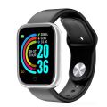 D20 Pro Smart Watch Y68 Bluetooth Fitness Tracker Sports Watch Heart Rate Monitor Blood Pressure Smart Bracelet for Android IOS.