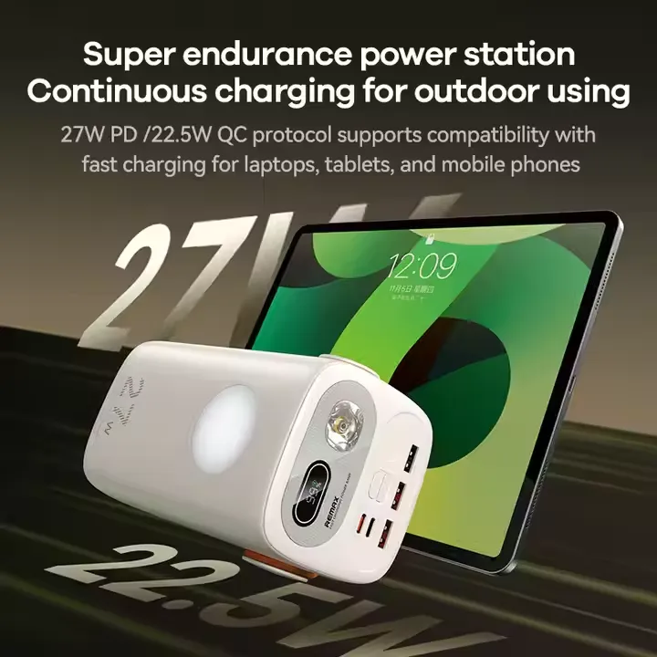 REMAX%202025%20RPP-123%20High%20Capacity%2060000mAh%2027W+22.5W%20Fast%20Charging%20Portable%20Outdoor%20Charger%20Mobile%20Battery%20Power%20Bank%20with%20LED%20Light%20-%20Image%203