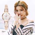 HJHY Middle Stone 125 Fashion Quartz Watch Ladies Wrist Watch Female Golden Clock.