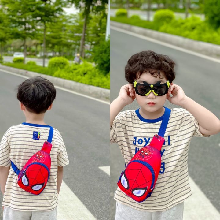 Children s Bag Boys Messenger Bag Boys Spider Man Chest Bag Boys Cartoon Waist Bag Children s Travel Shoulder Bag Daraz .bd