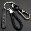 Anti-Lost Car Key Pendant Split Rings Keychain Phone Number Card Keyring Auto Vehicle Key Chain Car Accessories. 