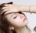 Sterling Silver Crystal Bracelet.