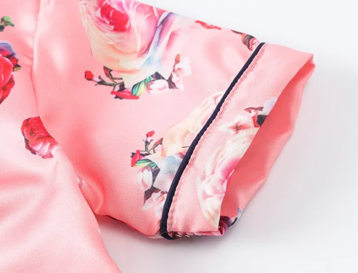 Fleece%20Footie%20Pajamas%20Baby%20Toddler%20Kids%20Baby%20Girls%20Flowers%20Pajamas%20Sleepwear%20T-shirt%20Shorts%20Set%20Fleece%20Footed%20Pajamas%206%20Month%20-%20Image%204
