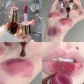 Purple Plumping Lip Gloss Oil Long-lasting Moisturizing Liquid Lipsticks with Chubby Lips Brush. 
