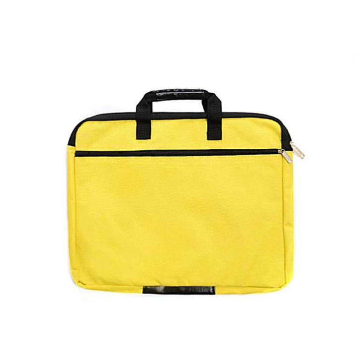 WENQI%20Office%20Supplies%20Files%20Bag%20Filing%20Products%20Double%20Layers%20Canvas%20Bag%20School%20Stationery%20With%20Handle%20Zipper%20A4%20Document%20Bag%20Business%20Handbag%20File%20Holder%20Document%20Filing%20Bags%20-%20Image%202