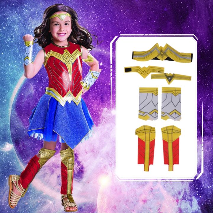 Deluxe Child Dawn Of Justice Wonder Woman Girl Superhero Halloween Cosplay Fantasia Fancy Dress Costume