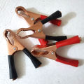 2pcs Battery Terminal Clip 50A Copper plated Alligator Connector 80mm China DC Battery Clip. 