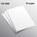 A4 Size Offset Paper 100 GSM Pack of 50 Pages. 