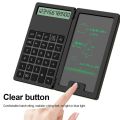 Mini Foldable 12-Digit Scientific Calculators with 5Inch LCD Notepad Writing Pad With Stylus For Students Office MuXiaRe.