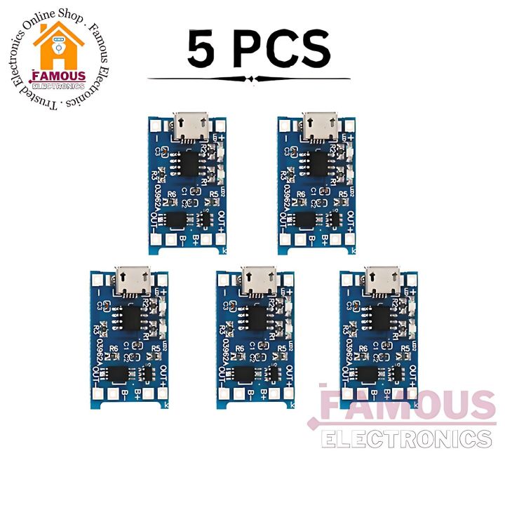 Tp4056 5Pcs Lot 18650 Lithium Battery Charging Board Module Charger Modules TP 4056 (5pcs)