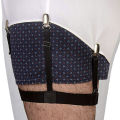 2pcs Men Elastic Garter Belt Sock Shirt Stay Holder Clip Non-slip Locking Clamp.