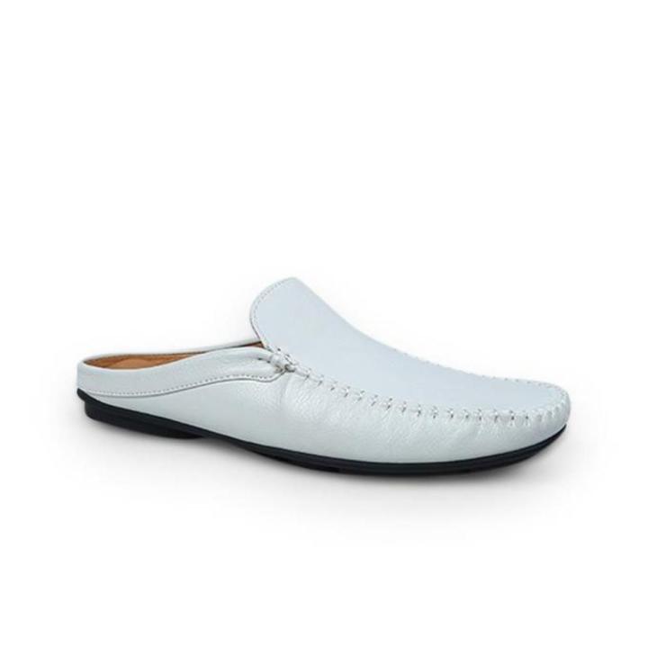 White Artificial Leather Nagra Shoe for Men