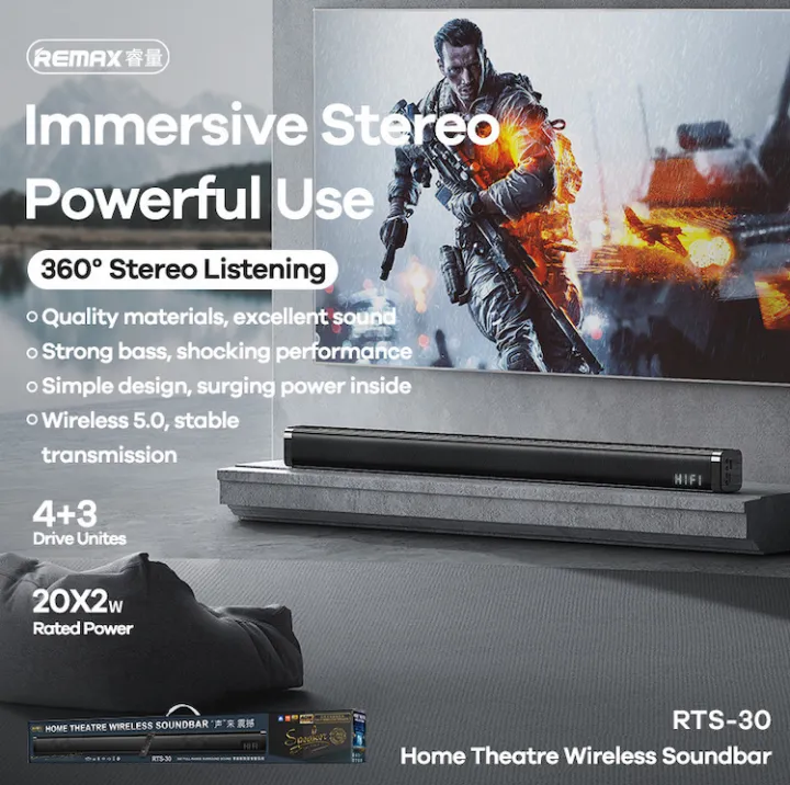 Remax%20RTS-30%20WIreless%20Soundbar%20megaphone%20speaker%20Super%20Bass%202%20Mode%20For%20Music%20&%20Theatre%20Immersive%20Stereo%20Powerful%20Play%20Sound%20System%20-%20Image%203