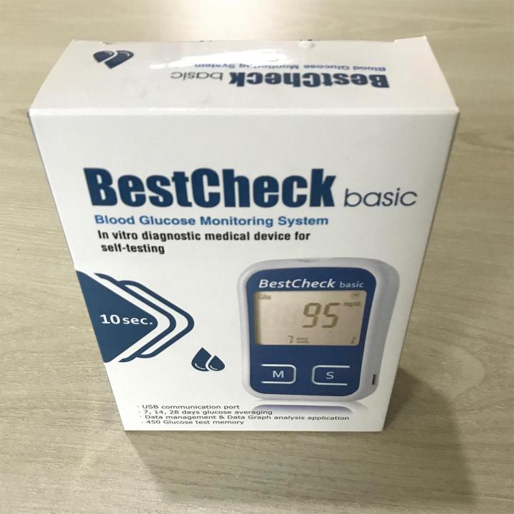 Best Check Basic, Automatic Blood Glucose Meter Kit for Diabetes Testing (including 25 Strips), Taiwan