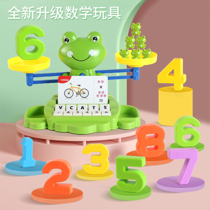 Cross-Border Children's Early Education Balance Scale Frog Addition and Subtraction Enlightenment Mathematics Parent-Child Interactive Educational Toys Learning Teaching Aids
