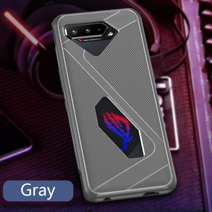 Biruiqu For ASUS ROG 5 Rog Phone 5 Cooling Matte Soft TPU Untra Thin Anti-Slippery Protective Phone Case