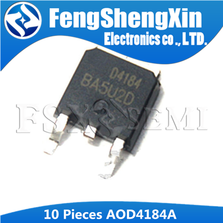 Lot De 10 MOSFET AOD4184A TO-252 – Transistor De Puissance Pour Réparation électronique