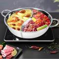 Chinese Hot Pot Kitchen Cookware Cooker Pot with Lid Easy to Clean Stockpot Hot Pot Pan for 30cm. 