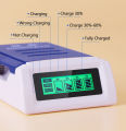 Smart AA AAA 1.2V Ni-MH battery charger, Quick Charging LCD 4 slots.