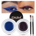 2pcs White + Black Gel Eyeliner Make Up Waterproof Cosmetics Set Eye Liner Makeup Eye Maquiagem With 2 Brushes AmourV. 