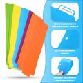 20 Pieces Snap-in Plastic Bookmark Mini Binder Dividers Snap in Bookmark for Planner Multicolor Plastic Bookmark. 