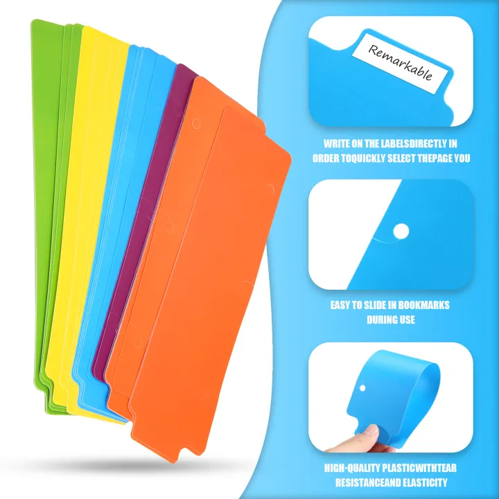 20%20Pieces%20Snap-in%20Plastic%20Bookmark%20Mini%20Binder%20Dividers%20Snap%20in%20Bookmark%20for%20Planner%20Multicolor%20Plastic%20Bookmark%20-%20Image%203