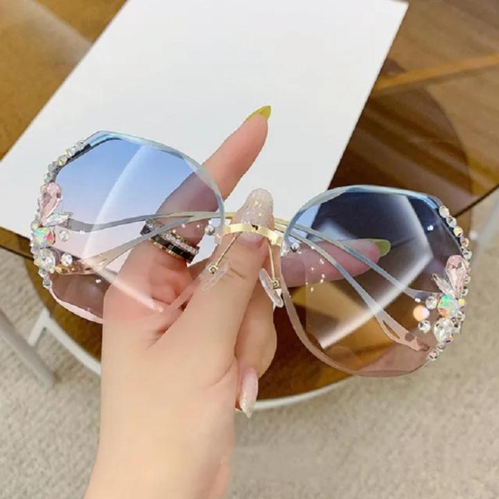 Oversized Luxury Sunglasses Elegant Big Frame Brand Designer