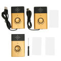 Smart Wireless Doorbell Two Way Calls 2 Outdoor Receivers 1 Indoor Transmitter Stable Home Wireless Doorbell Gold. 