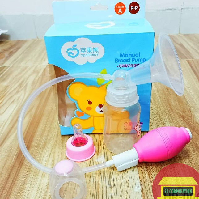 Apple.Bear Manual Breast Pump – Breastfeeding & Milk Suction Set for Newborns