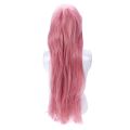 (New) 80cm long straight cosplay wig multicolor heat shield wigs (pink). 