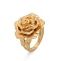 Ethiopia Dubai Rose Gold Color Rings For Women Girls Flower Simple Finger Rings Trend Ring Jewelry Party. 