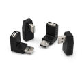 USB 2.0 Male to Female Angled Adaptor L Shaped Extension Connector BDM.