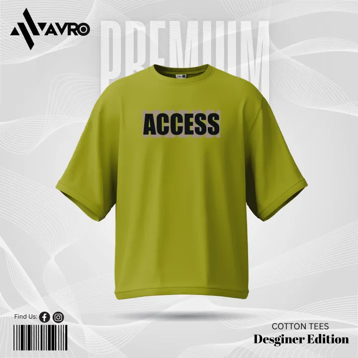 Avro%20Premium%20Men's%20Semi%20Drop%20Shoulder%20T%20shirt%20-%20UNAUTHORIZED%20ACCESS%20-%20Cotton%20Fabric%20Soft%20&%20Comfortable%20-%20Tshirt%20For%20Men%20-%20Image%202