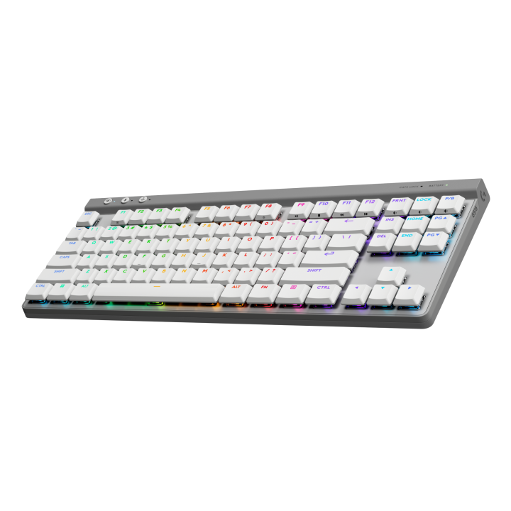 Logitech G515 Lightspeed TKL Low Profile Wireless Gaming Keyboard, LIGHTSYNC RGB, Thin Tenkeyless Design, PBT Keycaps, Tactile (Brown) Mechanical Switches